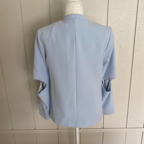 TOPSHOP Baby Blue Blazer with Elbow Cut Out - Picture 3 of 5
